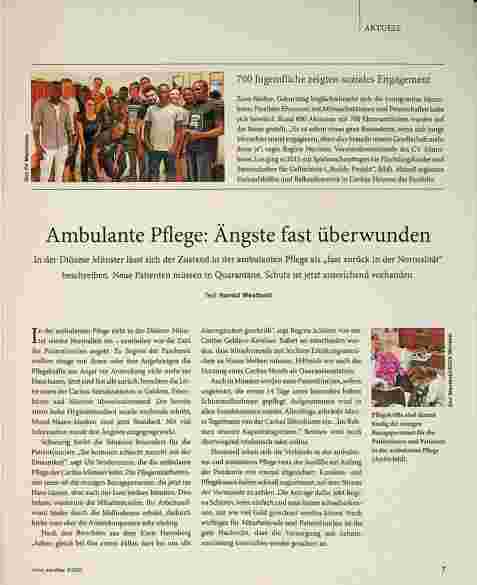Vorschauseite 1: Ambulante Pflege: Ängste fast überwunden