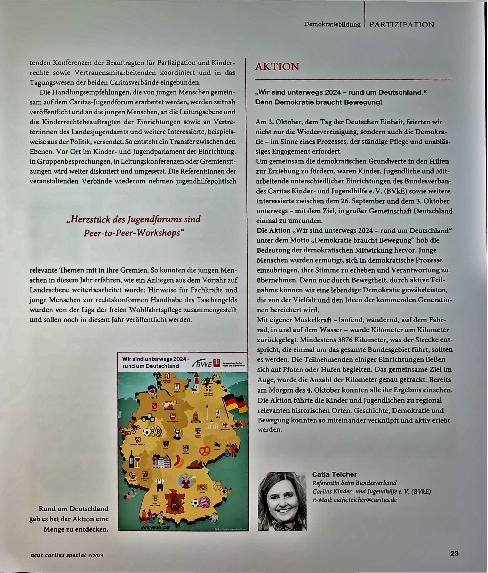 Vorschauseite 2: „Wir sprechen mit“ ist das Prinzip.