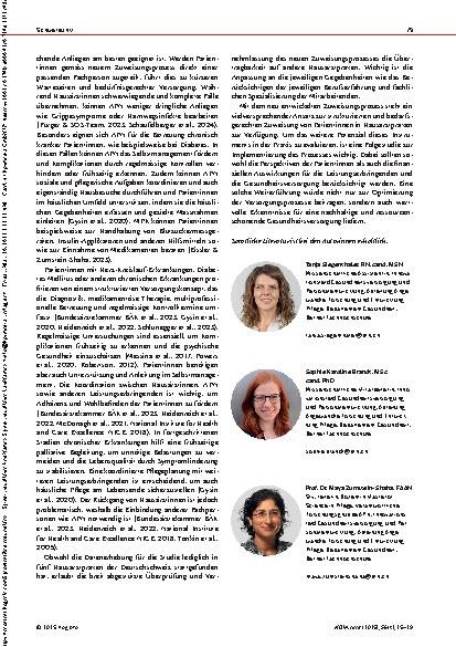 Vorschauseite 5: Patientenzuweisungsprozess in Hausarztpraxen Nicht alle Patientinnen brauchen Ärztinnen