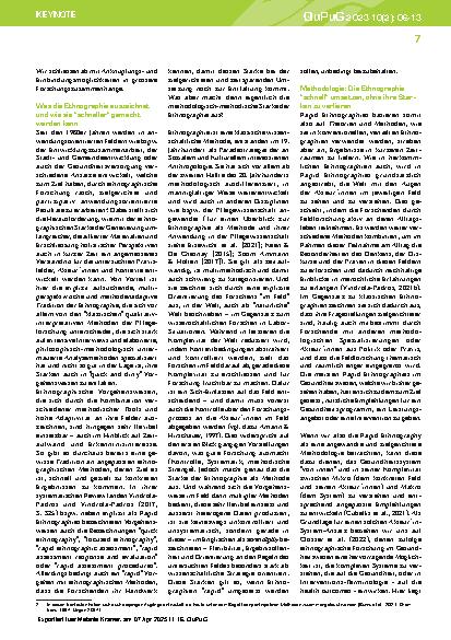 Vorschauseite 2: Rapid Ethnography: Gesundheitssysteme handlungsorientiert, akteurszentriert und partizipativ verstehen