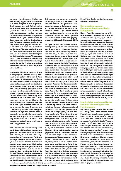 Vorschauseite 4: Rapid Ethnography: Gesundheitssysteme handlungsorientiert, akteurszentriert und partizipativ verstehen