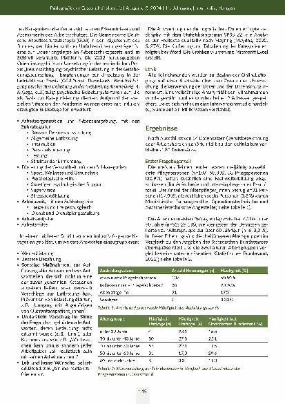 Vorschauseite 3: Erwartung der Gesundheitsfachberufe zur Entlastung durch den Arbeitgeber in Zeiten von Krisen: Gelernte Lektion aus der COVID-19-Pandemie