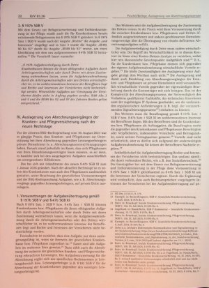Vorschauseite 4: Auslagerung von Abrechnungsprozessen der Krankenund Pflegeversicherung an private Dienstleister im Lichte der BSG-Rechtsprechung vom 30. August 2023 und des neuen § 47b SGB XI