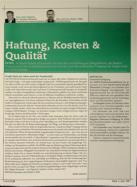 Vorschauseite 1: Haftung, Kosten & Qualität