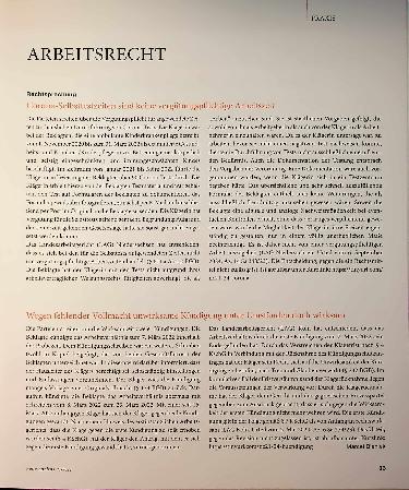 Vorschauseite 1: Arbeitsrecht