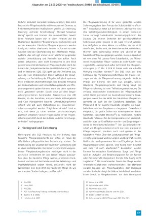 Vorschauseite 2: „Verhäuslichte“ Pflege – Risiken identifizieren, Case Management initiieren