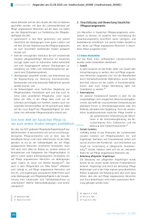 Vorschauseite 3: „Verhäuslichte“ Pflege – Risiken identifizieren, Case Management initiieren