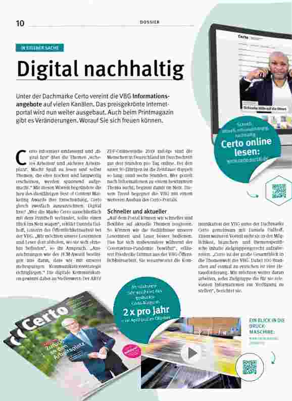 Vorschauseite 1: Digital nachhaltig