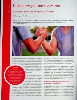 Vorschauseite 1: Mehr bewegen, mehr bewirken Aktivität als Schlüssel zur langfristigen Therapie