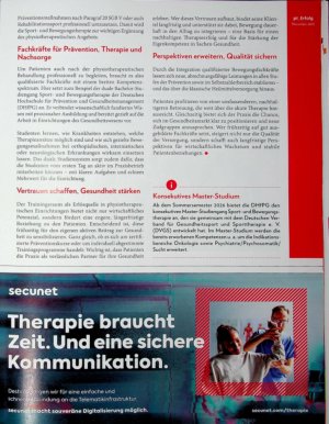 Vorschauseite 2: Mehr bewegen, mehr bewirken Aktivität als Schlüssel zur langfristigen Therapie