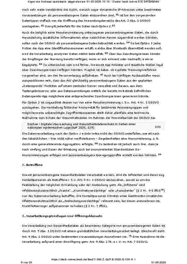 Vorschauseite 6: Digitale Überwachung und Gesundheitsdatenschutz in Zeiten einer nationalen epidemischen Lage – Untersuchung datenschutzrechtlicher Grundlagen und Anforderungen für ein Kontakt-Tra…