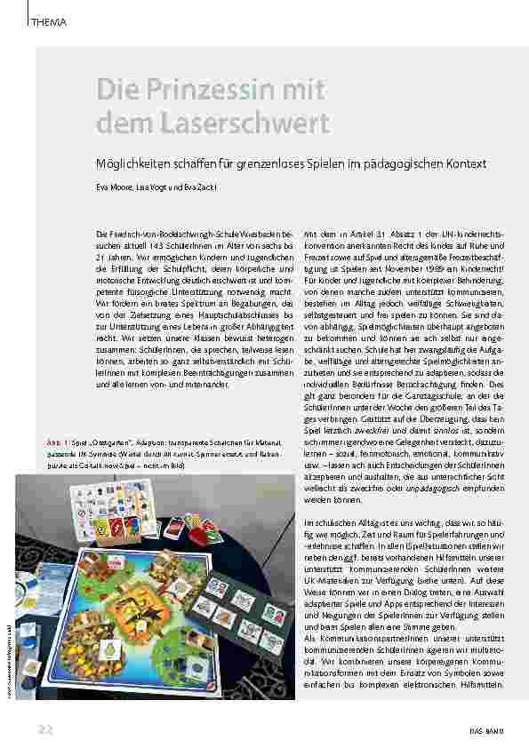 Vorschauseite 1: Die Prinzessin mit dem Laserschwert: Möglichkeiten schaffen für grenzenloses Spielen im pädagogischen Kontext
