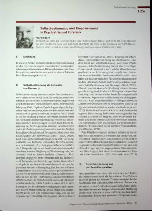 Vorschauseite 1: Selbstbestimmung und Empowerment in Psychiatrie und Forensik