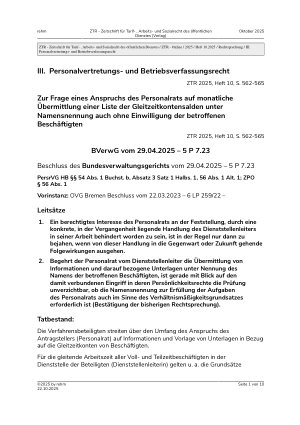 Vorschauseite 1: III. Personalvertretungsund Betriebsverfassungsrecht