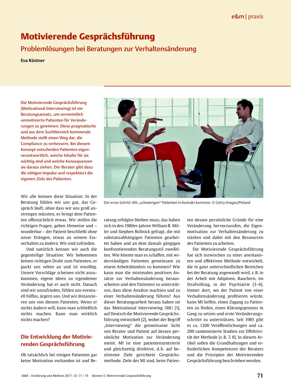 Vorschauseite 1: Motivierende Gesprächsführung