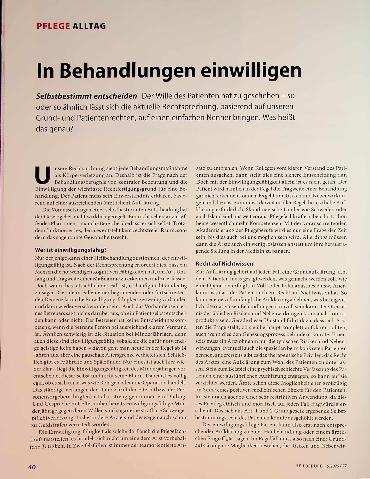 Vorschauseite 1: In Behandlungen einwilligen