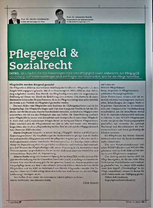 Vorschauseite 1: Pflegegeld - Rechte und Pflichten im Einstufungsverfahren