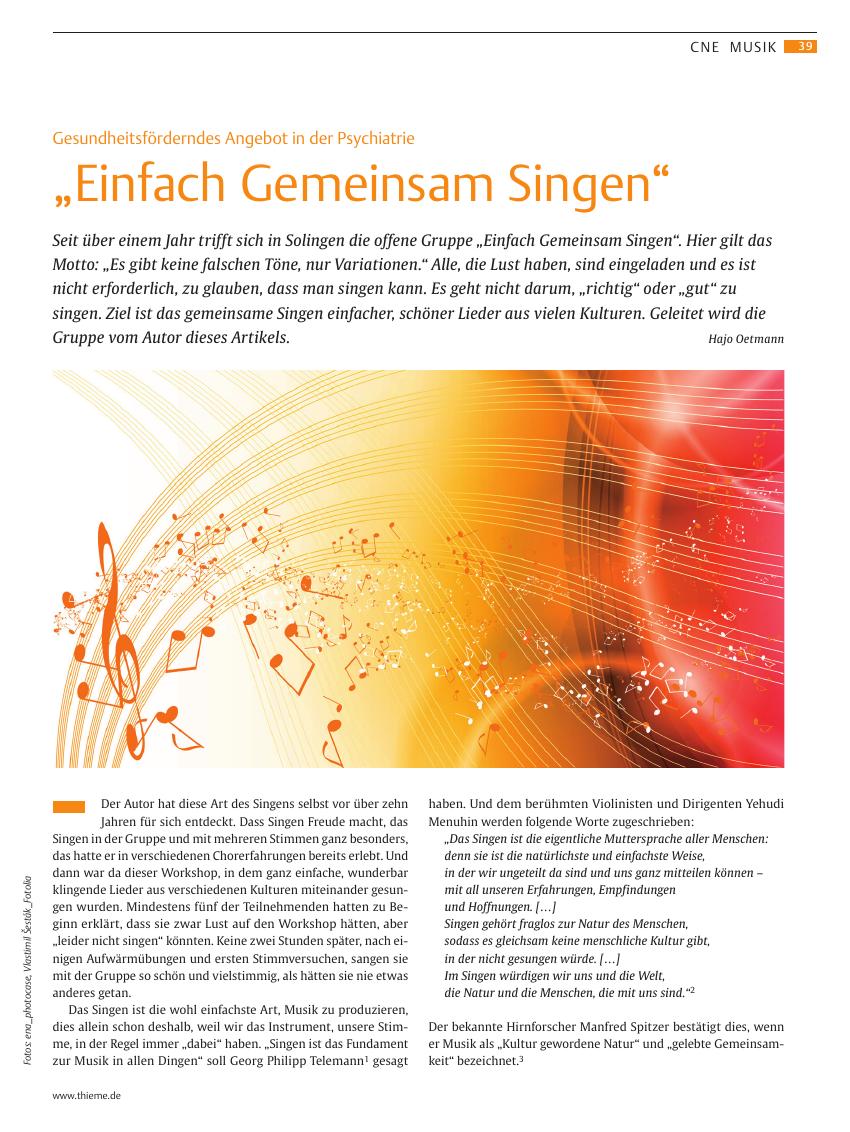 Vorschauseite 1: „Einfach Gemeinsam Singen“