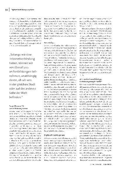 Vorschauseite 2: Schöne neue Fortbildungswelt: Wie Qualifizierungsmaßnahmen jederzeit für alle möglich sind.
