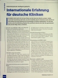 Vorschauseite 1: Internationale Erfahrung für deutsche Kliniken