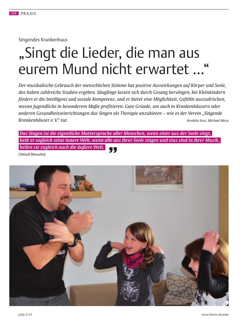 Vorschauseite 1: Singendes Krankenhaus