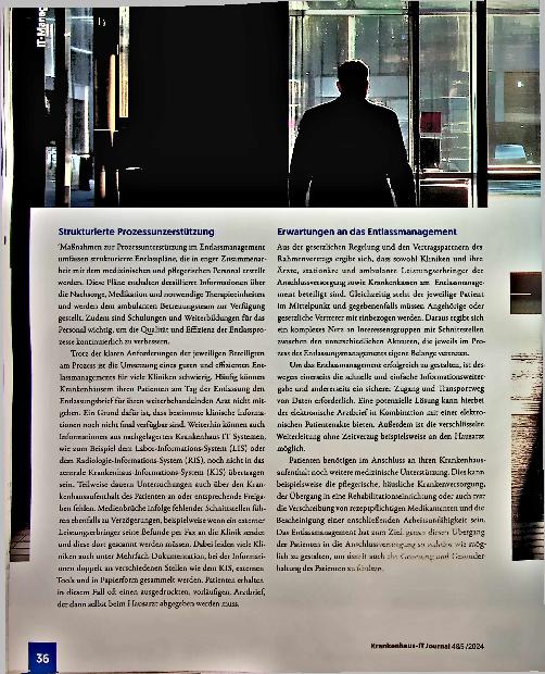 Vorschauseite 2: Entlassmanagement an der stationär-ambulanten Versorgungsschnittstelle