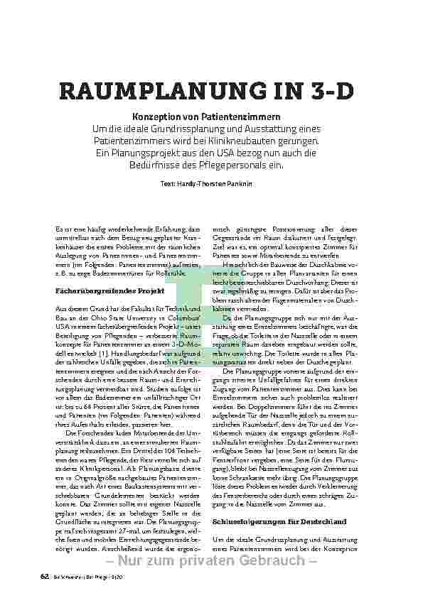 Vorschauseite 1: RAUMPLANUNG IN 3D