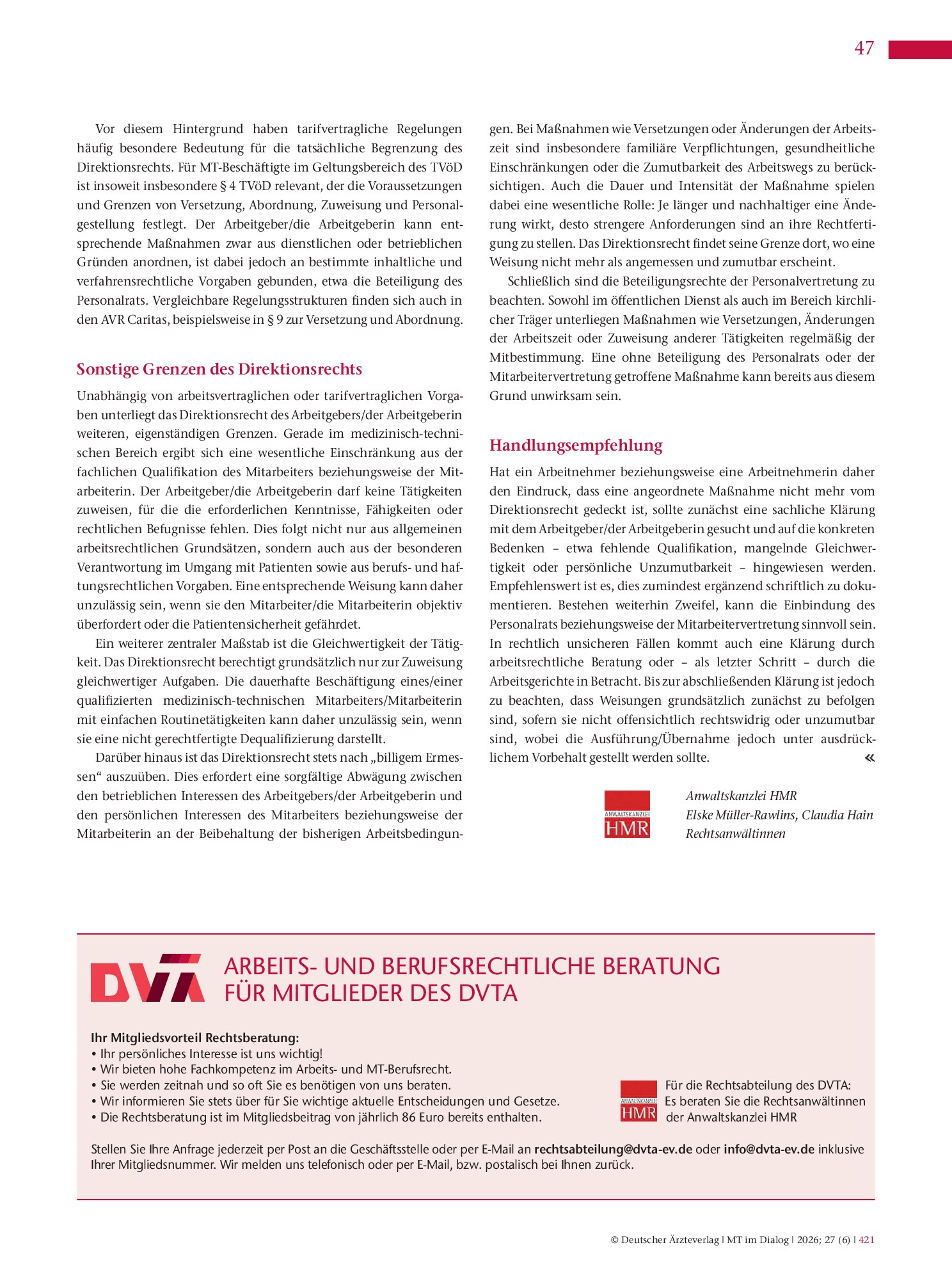 Vorschauseite 2: Das Direktionsrecht des Arbeitgebers/der Arbeitgeberin – Reichweite und Grenzen