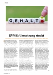 Vorschauseite 1: GVWG: Umsetzung stockt