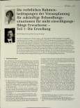 Vorschauseite 1: Die rechtlichen Rahmenbedingungen der Vorausplanung für zukünftige Behandlungssituationen für nicht einwilligungsfähige Erwachsene - Teil 1: Die Erstellung