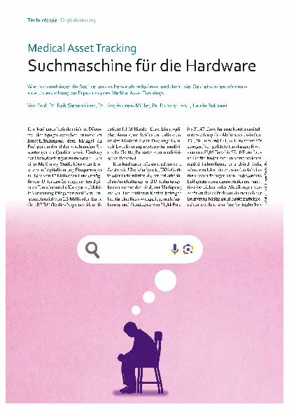 Vorschauseite 1: Medical Asset Tracking Suchmaschine für die Hardware