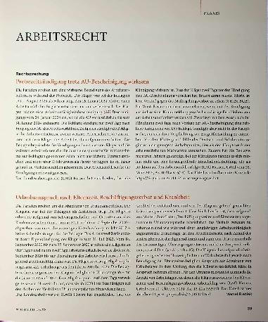 Vorschauseite 1: Arbeitsrecht