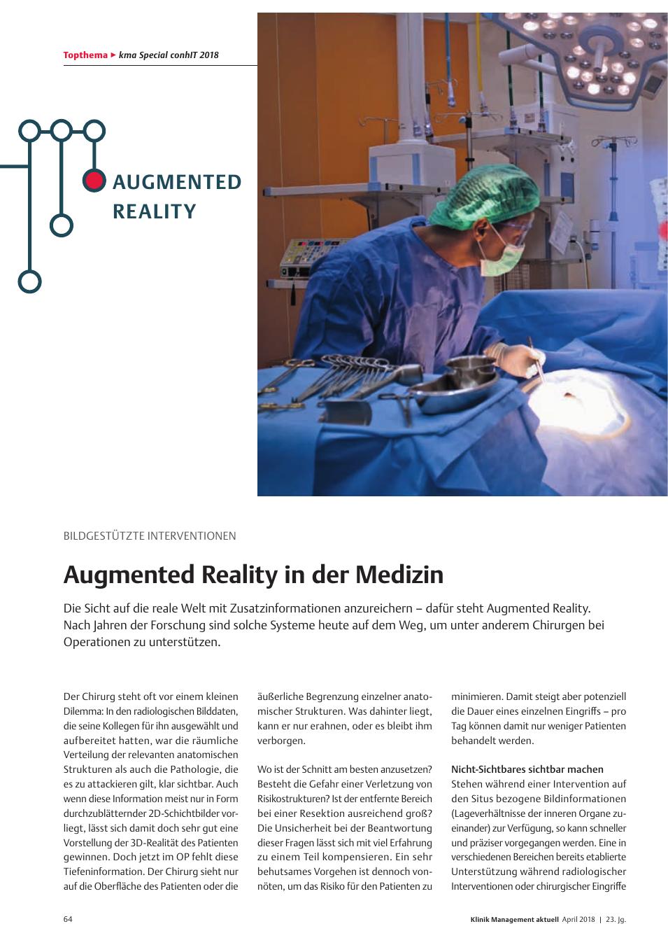 Vorschauseite 1: Bildgestützte Interventionen: Augmented Reality in der Medizin