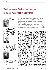 Vorschauseite 1: Zufriedene Mitarbeitende sind eine starke Stimme.