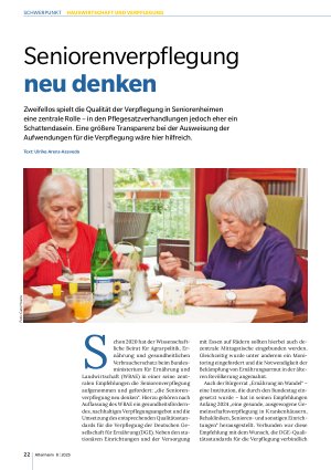 Vorschauseite 1: Seniorenverpflegung neu denken