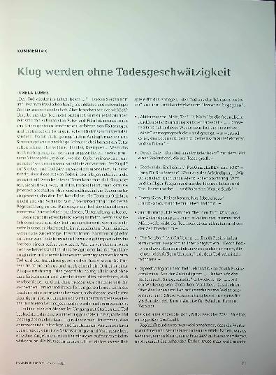 Vorschauseite 2: Klug werden ohne Todesgeschwätzigkeit