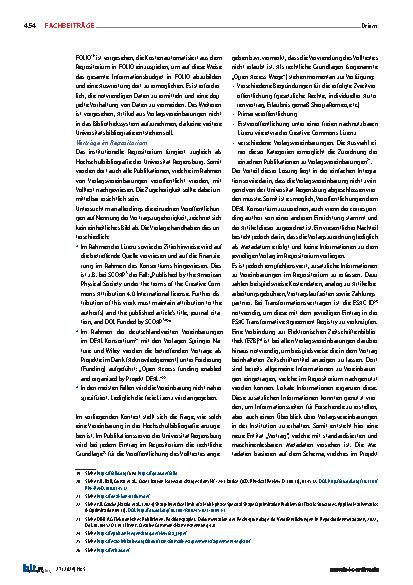 Vorschauseite 4: Informationsbudget an der Universität Regensburg – Ein Blick über den Tellerrand