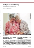 Vorschauseite 1: Pflege und Forschung: Neues aus der Wissenschaft