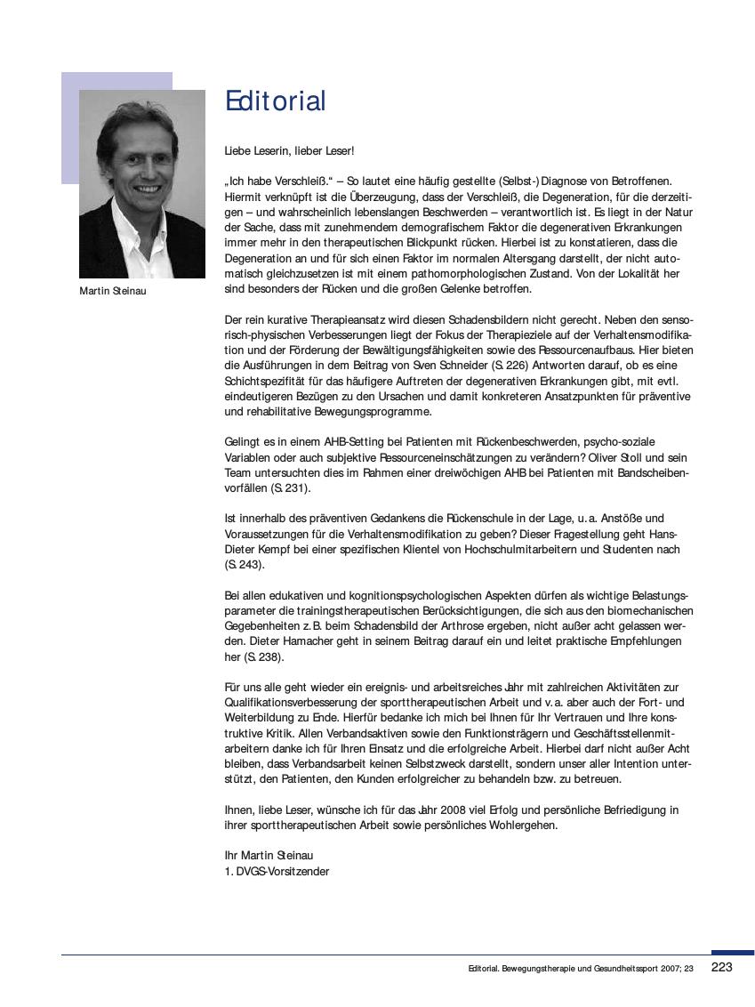 Vorschauseite 1: Editorial