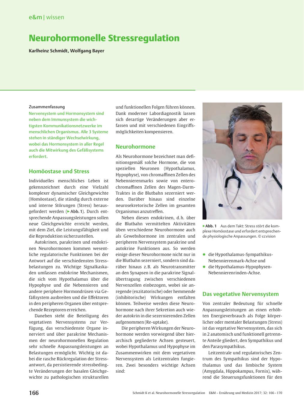 Vorschauseite 1: Neurohormonelle Stressregulation