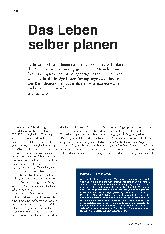 Vorschauseite 1: Das Leben selbst planen