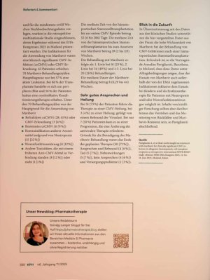 Vorschauseite 2: Maribavir sehr effektiv bei Cytomegalievirusinfektionen