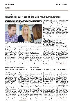 Vorschauseite 1: Mitarbeiter auf Augenhöhe und mit Respekt führen