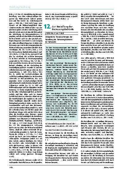 Vorschauseite 1: 12. Zur Bestellung der Betreuungsbehörde