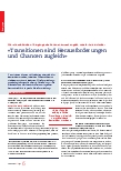 Vorschauseite 1: "Transitionen sind Herausforderungen und Chancen zugleich."