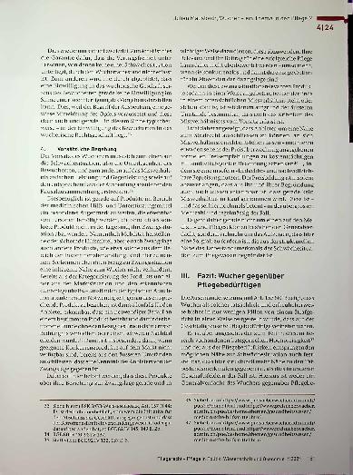 Vorschauseite 6: Wucher - ein Thema in der Pflege! ?