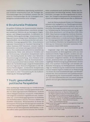 Vorschauseite 5: Interprofessionelle Zusammenarbeit sm Rettungswesen