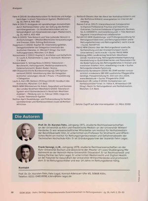 Vorschauseite 6: Interprofessionelle Zusammenarbeit sm Rettungswesen