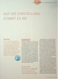 Vorschauseite 2: AUF DIE EINSTELLUNG KOMMT ES AN