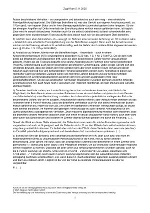 Vorschauseite 2: Zur Fixierung – § 315 Abs. 4 Satz 1 Nr. 3 FamFG